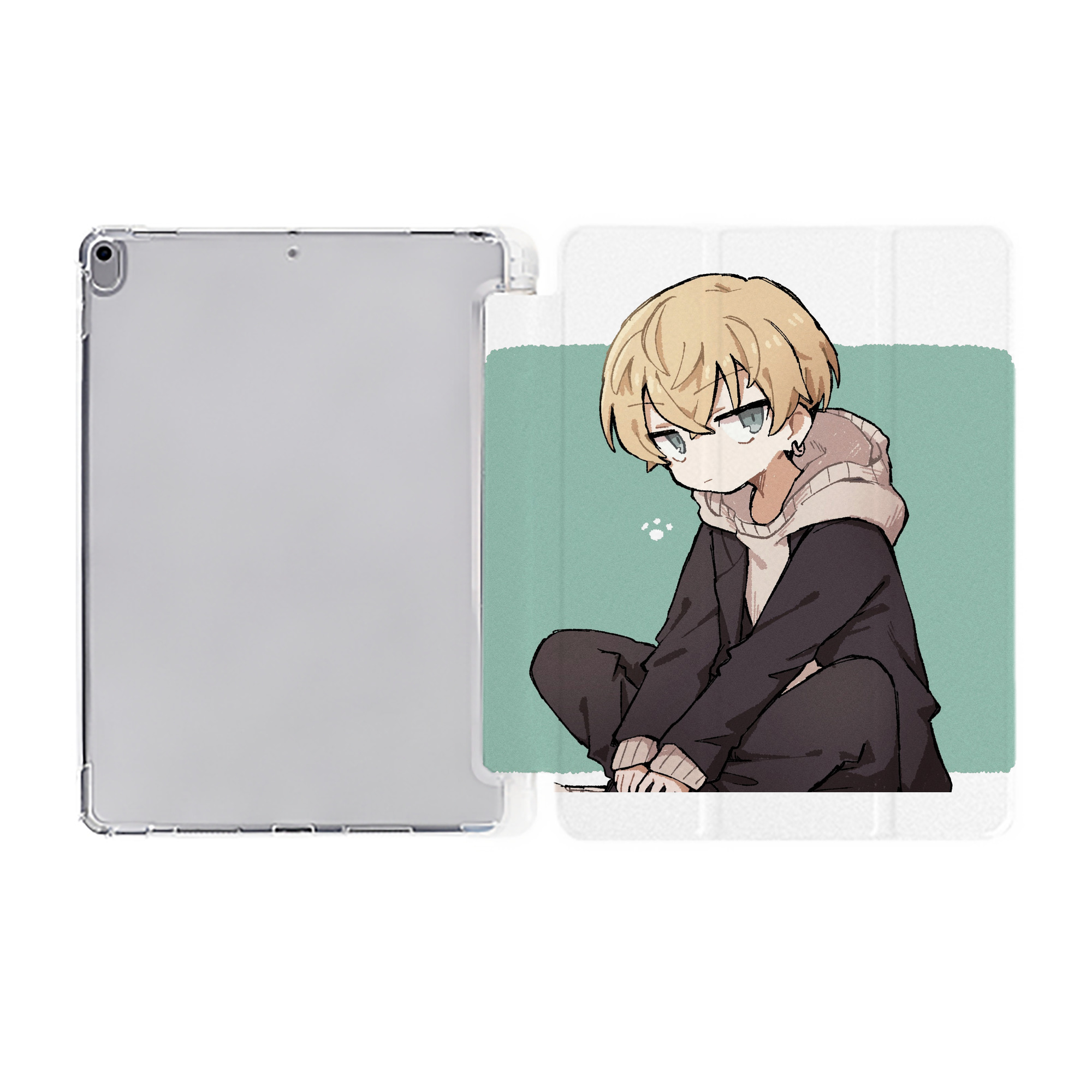 （画像用） 東京リベンジャーズ Tokyo Revengers IPad ケース ペン収納付き 三つ折りスタンド PUレザー×シリコン 対応機種9.5/10.5/10.9インチ